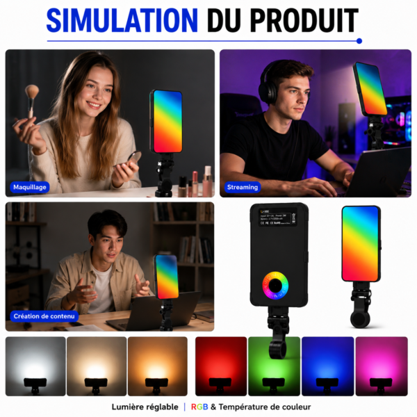 Lampe LED pour smartphone