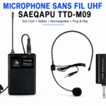 Microphone sans fil professionnel Plug and Play