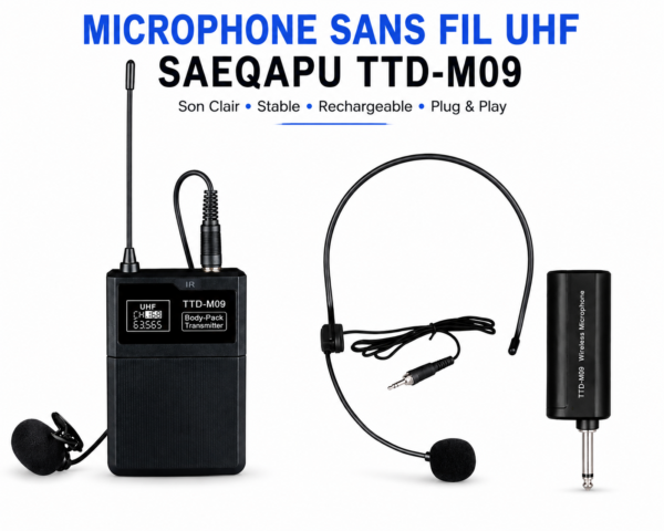 Microphone sans fil professionnel Plug and Play