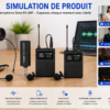 Kit micro sans fil Saeapu TTD-M099 compatible amplificateur