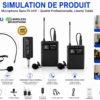 Microphone sans fil UHF pour spectacles et présentations