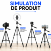 Trépied BJ-J111 réglable pour appareil photo, caméra et smartphone