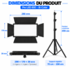 Panneau LED 800 Bi-Color dimensions 290 x 170 x 30 mm