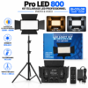 Panneau LED 800 Bi-Color pour éclairage photo et vidéo professionnel