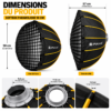 Grille nid d’abeille pour softbox parabolique PULUZ 90 cm