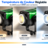 Projecteur LED COB BK-400W pour photo et vidéo